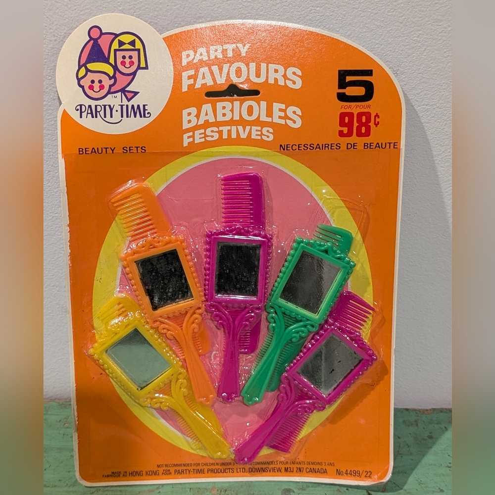 Vintage 1960's-70's Party Time Beauty Sets - Party Favours Nos - Neat!